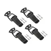 4Pcs Spring Loaded Toggle Latches Catch Hasp Lock 68mm Length Chrome-plated Iron
