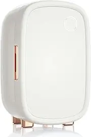 MegLob 12L Mini Fridge, Compact Beauty Cosmetics, Skin Care Products, Perfume, Lipstick, Beauty Refrigerator, Smart Constant Temperature Beauty Storage Box - Digital Display Temperature,White