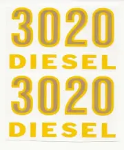 1/2 Scale 3020 Diesel Model Number DECAL for custom John Deere Tractor JP603