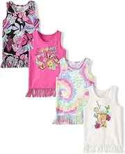 [The Children's Place] Girls' Graphic Fringe Tank Tops