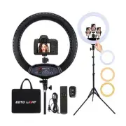 EOTO LIGHT 19 inch LED Ring Light with Tripod Stand, Ring Light with Touch Pa...