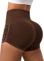 [Generic] Women's Athletic Workout Shorts - Lightweight Breathable Mesh Panels for Running & Training - Moisture-Wicking Technology to Keep Cool During Exercise​