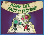 Invader Zim & Gir Alien Life: Fact or Fiction Sticker Jhonen Vasquez 2001