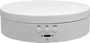 Leona Co Electric Rotating Display Stand, 360 Degree Motorized Turntable Display Stand for Photography Products and Shows, 13.8x13.8x3.5cm (White)