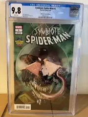 SYMBIOTE SPIDER MAN 1 CGC 9.8 VARIANT RAHZZAH VENOM MARVEL COMICS MIDTOWN