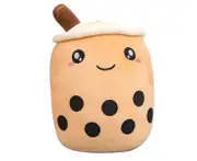 Bubble Tea Plush Doll With Smiling Face