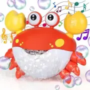 Baby Bath Toys Crab Bathtub Bubble Machine Blow Bubbles and Play Children's Song