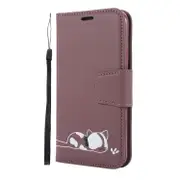 Embroidered Kitten Horizontal Flip Leather Case With Holder and Card Slots and Wallet For Iphone Xr