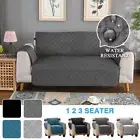 Pet Quilted Sofa Cover Couch Protector Kids Pet Lounge Slipcovers 1/2/3 Seater