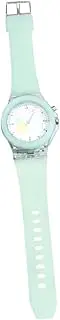 [CONGARTENO] Watch Kid Glowing Wrist Clock Light Blue Boys Green Case Material: Plastic