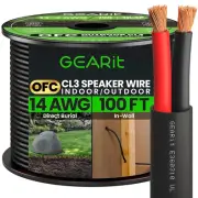 Gearit 14/2 Speaker Wire (100 Feet) 14AWG Gauge - Outdoor Direct Burial in Groun