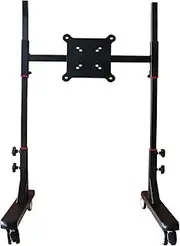 TV Stand Bracket - Height Adjustable Rolling TV Stand with Locking Wheels, Mobile TV Cart for 32 to 55 Inch Screens, Max VESA 100x100mm