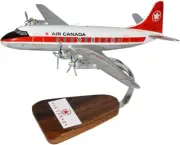 Air Canada Vickers Viscount 757 Desk Top Display Wood Model 1/68 SC Airplane New