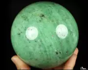 Green Stone Carved ball Crystal Sphere, Crystal Healing