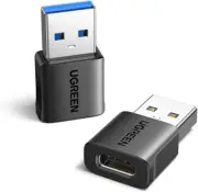 2 Pack UGREEN 10Gbps USB to USB C Adapter Type C Female to Type a Male Adaptor