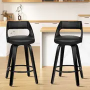 2x ALFORDSON Bar Stools Eden All Black