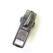 YKK #10 Metal Short Tab Slider Zipper Pull Hardware Nickel - 5 Pack