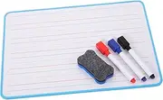 GLSTOY Hand Held Whiteboard Easel Boys and Girls Mini Desktop Whiteboard Lined Design for Students