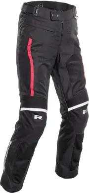 Richa Airvent Evo 2 waterproof Ladies Motorcycle Textile Pants, black-white-red, Size 4XL for Women Black White Red