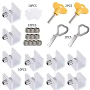 10x Move Window Safety Lock Punch-free Sliding Window Locks Sliding Sash Stopper