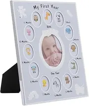 Newborn Baby 1pc 12 Months Photo Frame Baby Photo Frame for Infant Growth Record Unique Display Rack