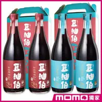 在飛比找momo購物網優惠-【豆油伯】金滿缸雙冠釀造醬油加量組(金美滿醬油680ml*2