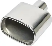 Car Silencers Car Exhaust Tip Fit For BMW X5 2004-2007 304 Stainless Steel Car Universal Square Tailpipe Exhaust Pipe Nozzle Exhaust Muffler