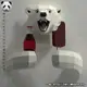 下殺-【贈送工具材料】3D紙模型 夏日的北極熊壁掛牆飾幾何摺紙3D立體紙模型構成DIY手工創意擺件