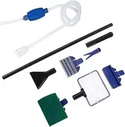 SUPVOX 1 Set Aquarium Water Changer Siphon Cleaner Tool with Suction Cup Filter Net for Efficient Fish Tank Sand Washing and Water Changing