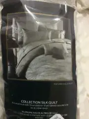Donna Karan Home Collection Silk Quilted Sham, BUFF