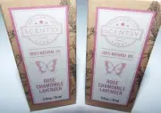 2 Scentsy ROSE CHAMOMILE LAVENDER Essential Oils for Diffuser NIB .5 oz Scent x2