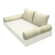 |COVER ONLY| STYLE 1 Crib Bolster Pillow Daybed Porch Swing Pipe Trim AD005