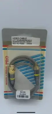 Theatre Pro 3 ft. RCA/M-BNC/M-Gold Super-Flex PVC Jacket