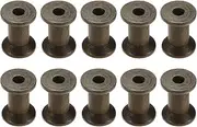 uxcell 7Pcs Wooden Bobbins, 0.87" x 1.18"(WxH) Unfinished Wooden Spools Wire Weaving Bobbins Empty Thread Spools for Crafts DIY Art Embroidery Sewing Thread Twine, Brown