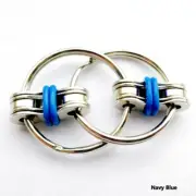 Bike Chain Fidget, Finger Spinner, Blue,~ Stress Relief, ADHD, Sensory, Autism