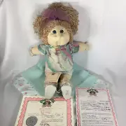 Vintage Cabbage Patch Kids Doll Nursery Edition Baby Marilyn Hand Signed 1988