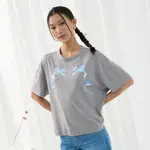 【ERSS】雙雙成對緞帶TEE-女 麻灰 K70358