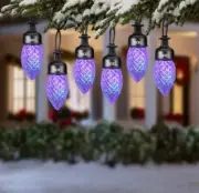 Gemmy LED Lightshow 10-Count Northern Sky Diamond Sparkle Multicolor C9 Lights