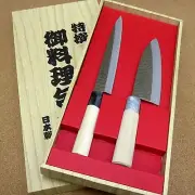 Japanese Yaxell SEKI TOBEI Kitchen Knife 2 pair Gift set Sashimi & Deba JAPAN
