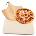 PIZZA STONE | Pizza Stone For Oven Baking & BBQ Grilling With Free Rectangular