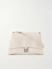 [Balenciaga] Balenciaga - Crush Medium Crinkled-leather Shoulder Bag - Ivory - One size One size Ivory
