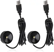 2Pcs LED Spotlight, USB Powered Picture Lamp with 4.3ft, Jewelry Display Indoor Picture Lights, Art Model Display Lights (WarmLight)