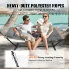Double Quilted Fabric Hammock with Stand for Two Adults 480 Pound Capacity
