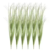 12Pcs Artificial Grass Plants, 20.5" Plastic Fake Wheat Grass Greenery, Red