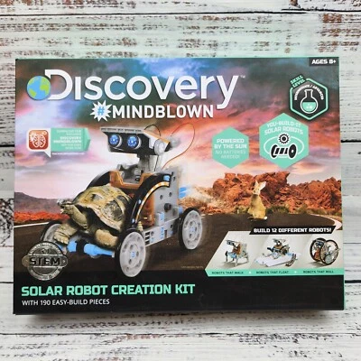 Solar Robot Discovery Kids Mindblown STEM 12-in-1 Creation Kit 190-Piece New