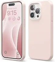 [elago] Liquid Silicone Case Compatible with iPhone 15 Pro Case, Premium Silicone, Full Body Protective Cover [4 Layer Shockproof Structure], Anti-Scratch Soft Microfiber Lining (Lovely Pink)