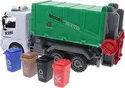 ERINGOGO Funny Garbage Truck Simulation Sanitation Vehicle Educational for Boys and Safe Teaches Garbage Sorting and Environmental Awareness Present