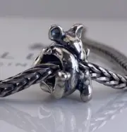 Trollbeads Kangaroo with Joey 925 Silver Bead