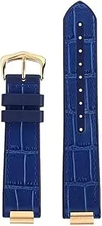 Metal Adapter 18-11mm 20-12mm Fit for Cartier Blue Balloon Cowhide Watch Strap Waterproof Rubber Bottom Men Women Ballon Bleu Watchband