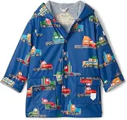 [Hatley] Boy's Big Rigs Raincoat (Toddler/Little Kids/Big Kids) Blue 12 (Big Kid), Blue, 12
